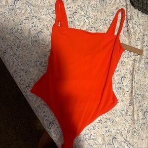 Skims NWT square neck bodysuit POPPY